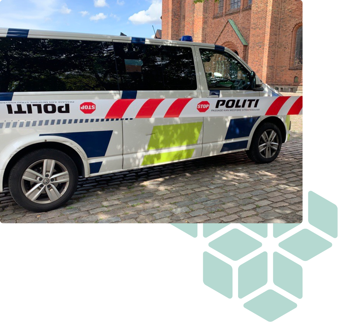 police car and barricade tape