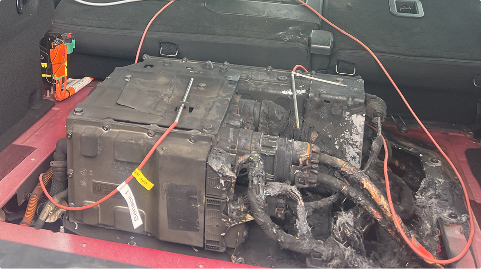 Fire fighters makes swift deactivation thanks to number plate query